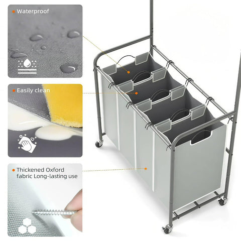 ROMOON hanging-rod demonstrates built-in air-dry option for delicates