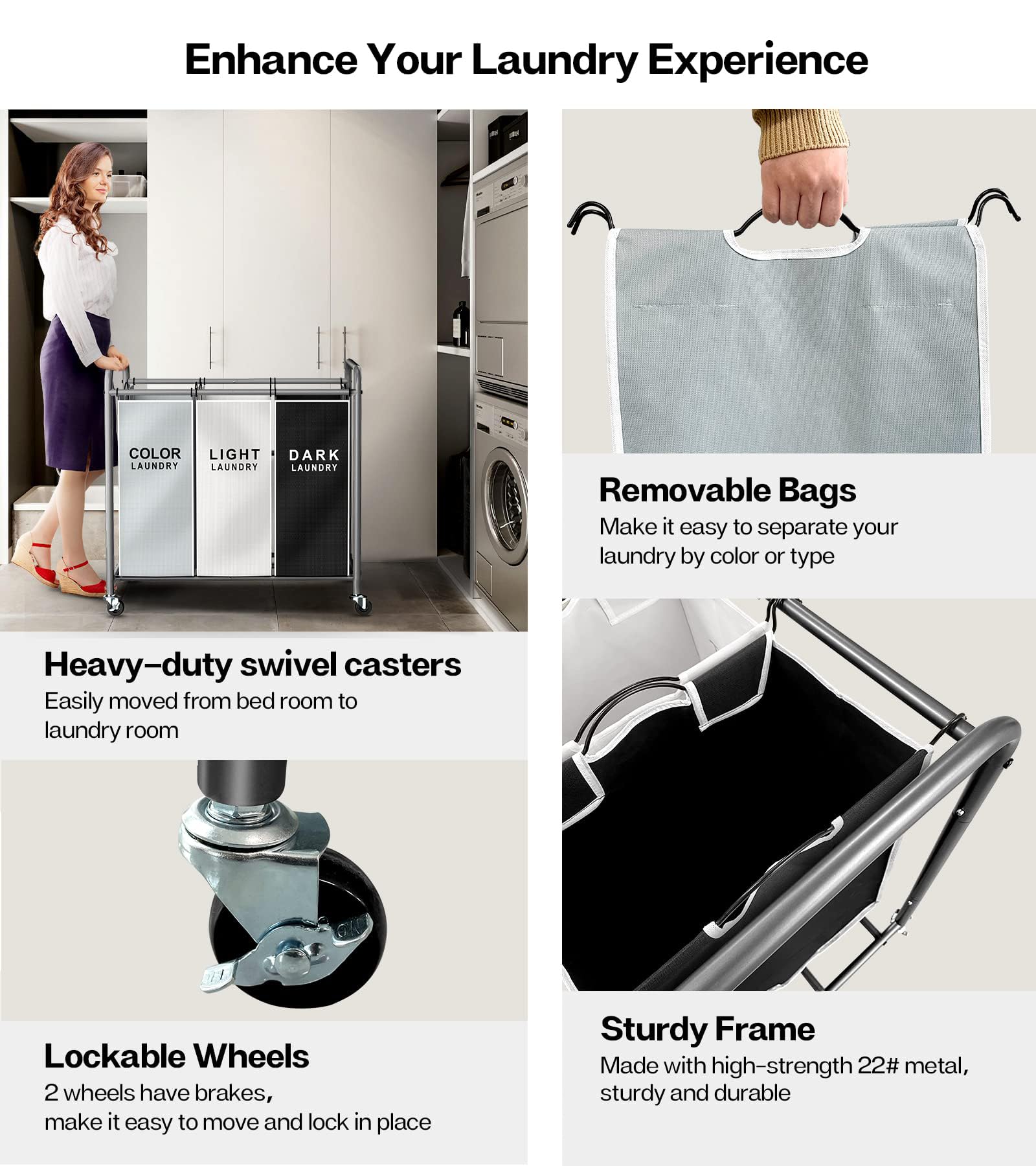 ROMOON durable-materials showcase thick Oxford fabric and waterproof lining