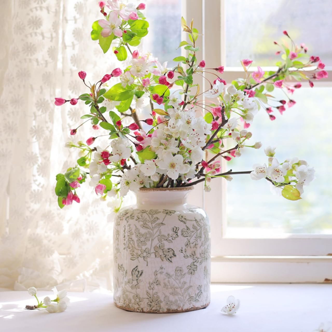 Ronasip vase for fresh or faux flowers to refresh spaces