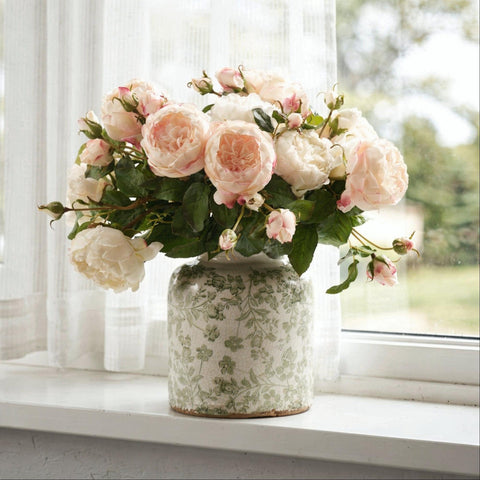 Ronasip green compact ceramic vase ideal for small spaces