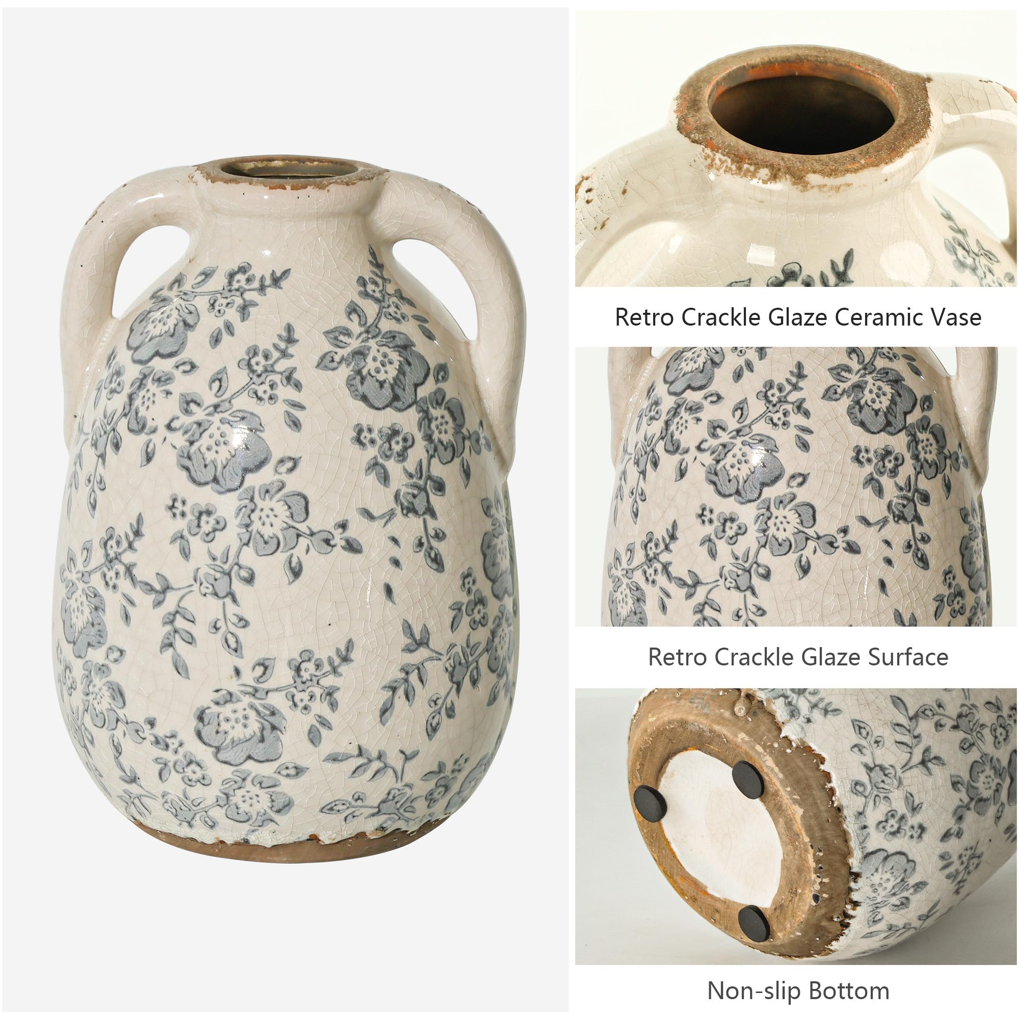 Ronasip versatile decor vase for farmhouse, modern, or eclectic spaces