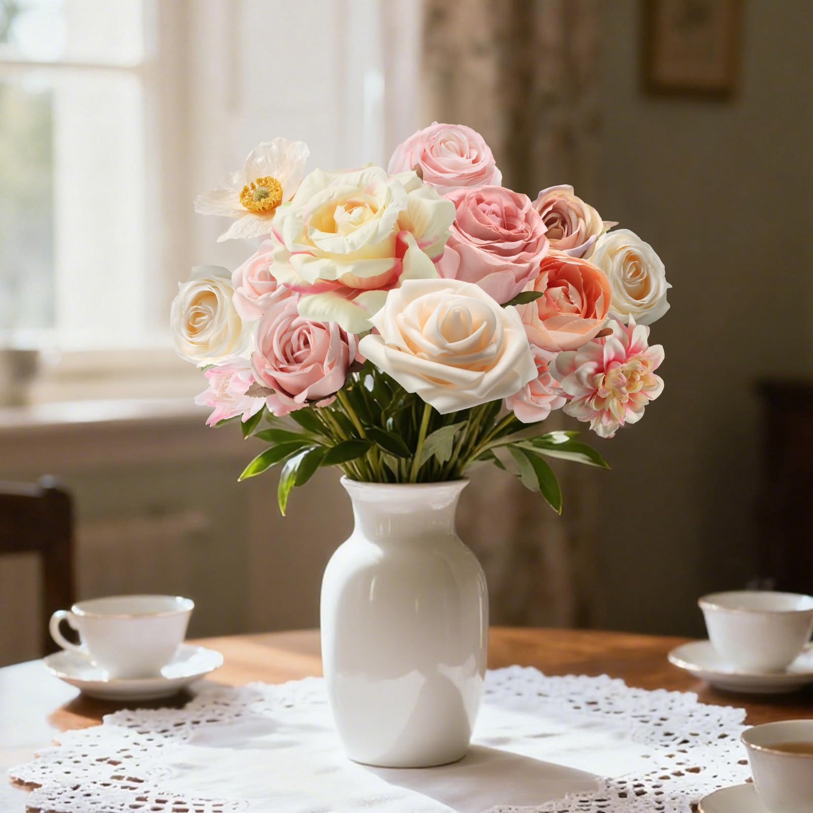 Rongflower wall backdrop floral accents for elegant spaces