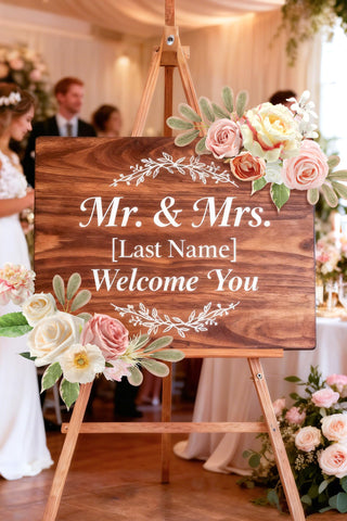 Rongflower wedding arch decor with soft pink blossoms