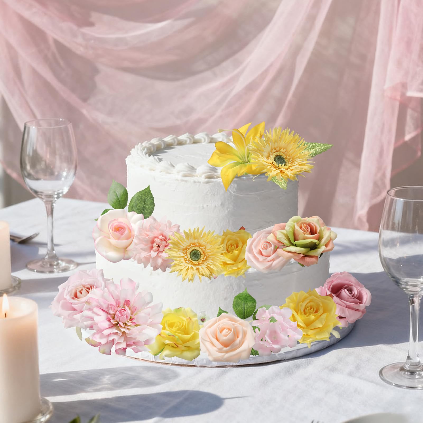 Rongflower wedding bouquet and centerpiece kit for elegant displays