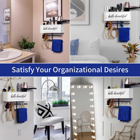 Ronjnndc modern rustic design blends with any bathroom or vanity decor.