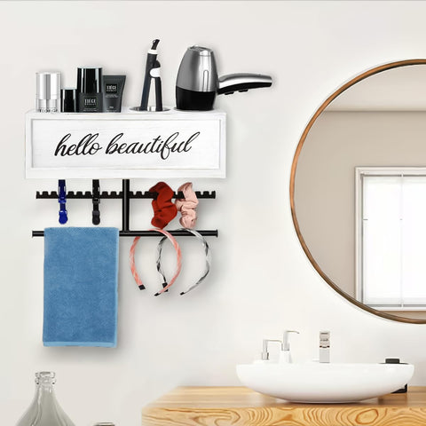 Ronjnndc stainless steel cups hold hot tools safely within the organizer.