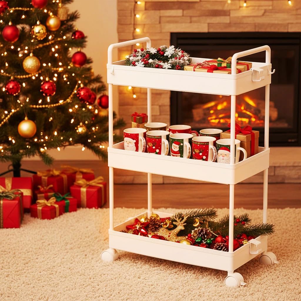 Ronlap three-tier cart serving as coffee or beverage station.