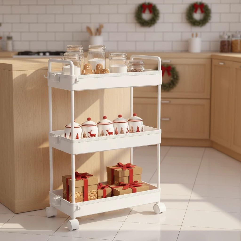 Ronlap cart suitable for baby diaper or craft supplies organization.