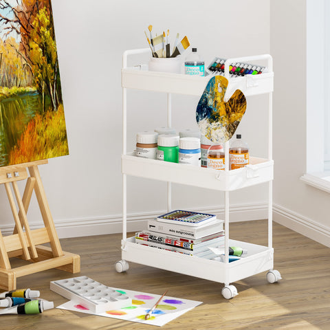 Ronlap slim cart with ergonomic handles for easy maneuvering.