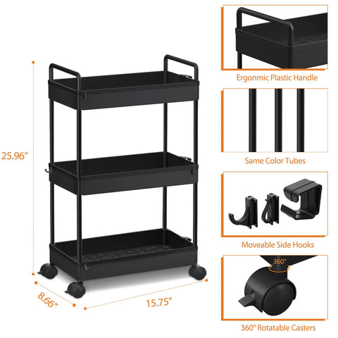 Ronlap cart fits between washer and dryer for compact laundry storage.