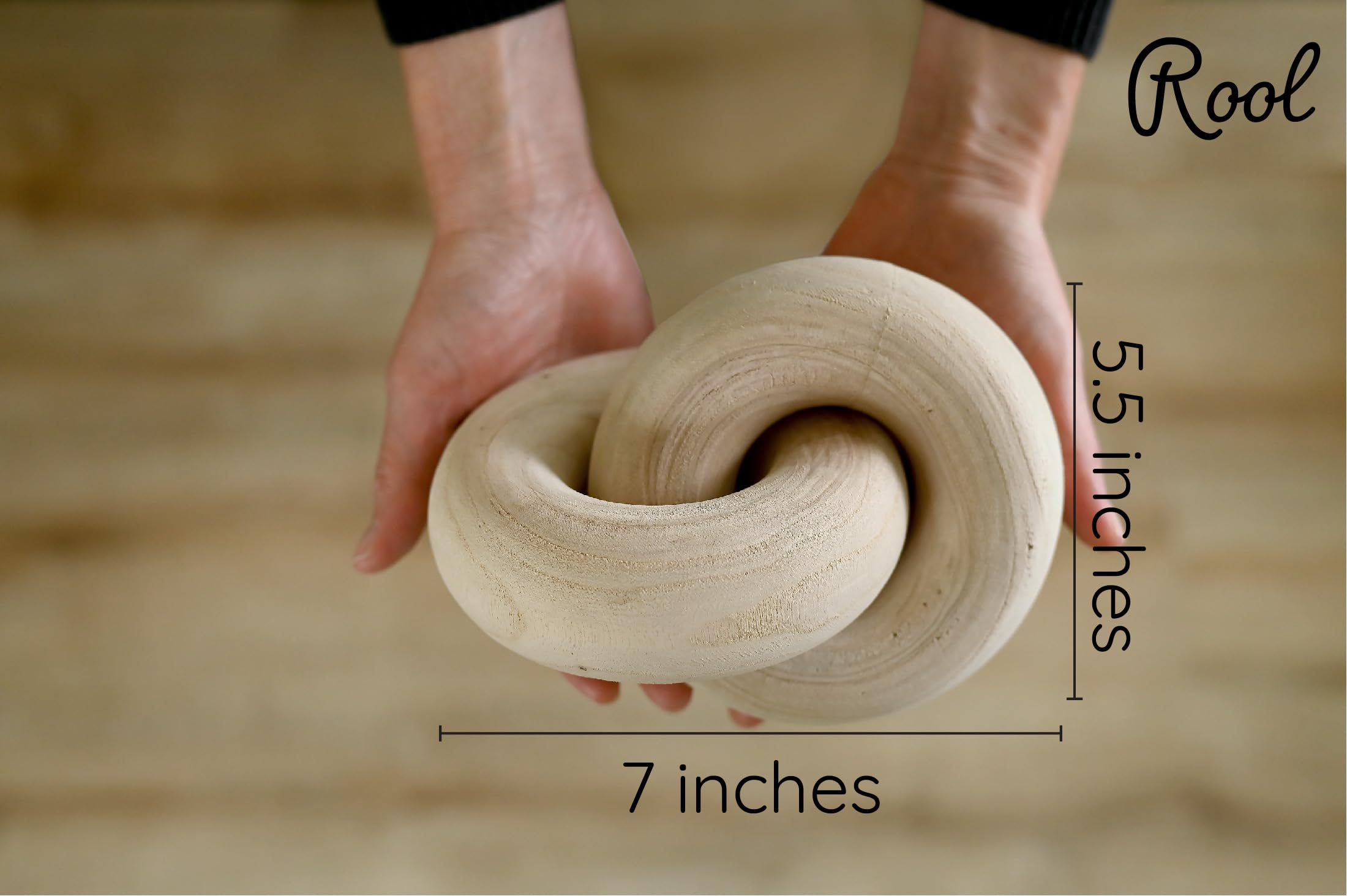 Rool living room decor wood knots create a stylish minimalist centerpiece.