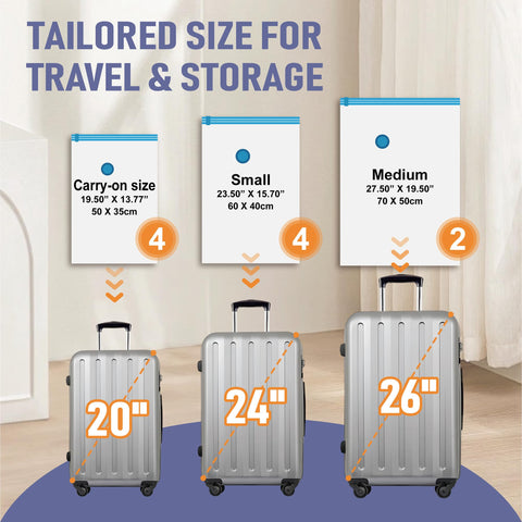 Roomimaster durable PA+PE material bags suitable for multiple trips