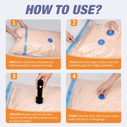 Roomimaster vacuum bags creating extra space in a travel scene