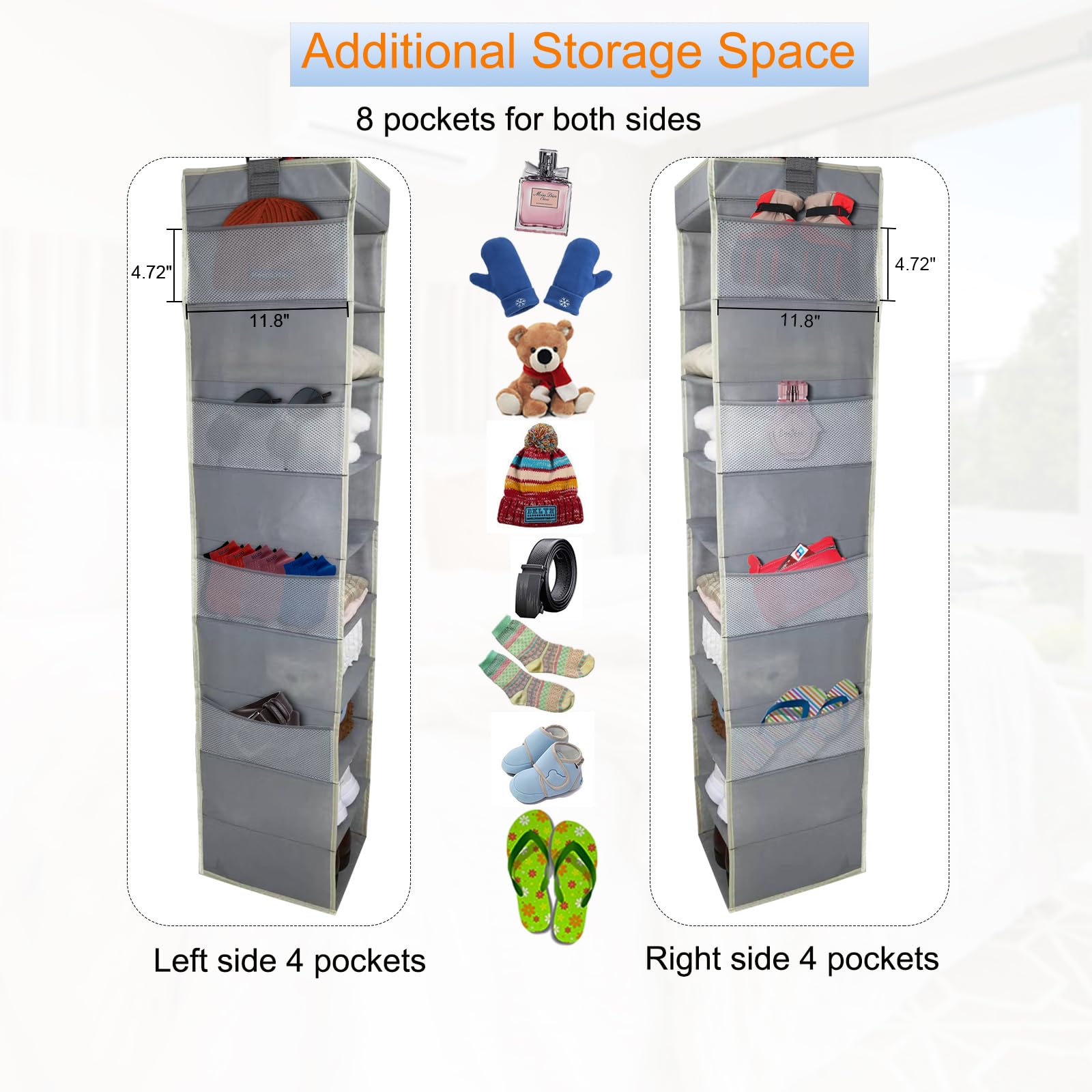 Roomtalk durable eco fabric with sturdy bottom supports items neatly.
