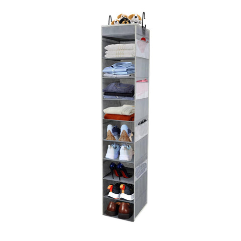 Roomtalk large 10-shelf hanging organizer with open top for easy access.