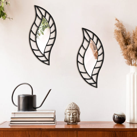 Roowest two-piece mirrors enhance entryways with light-reflecting charm.