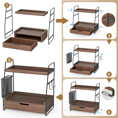 ROPALINS easy-assembly design with non-slip feet protects surfaces and simplifies setup.