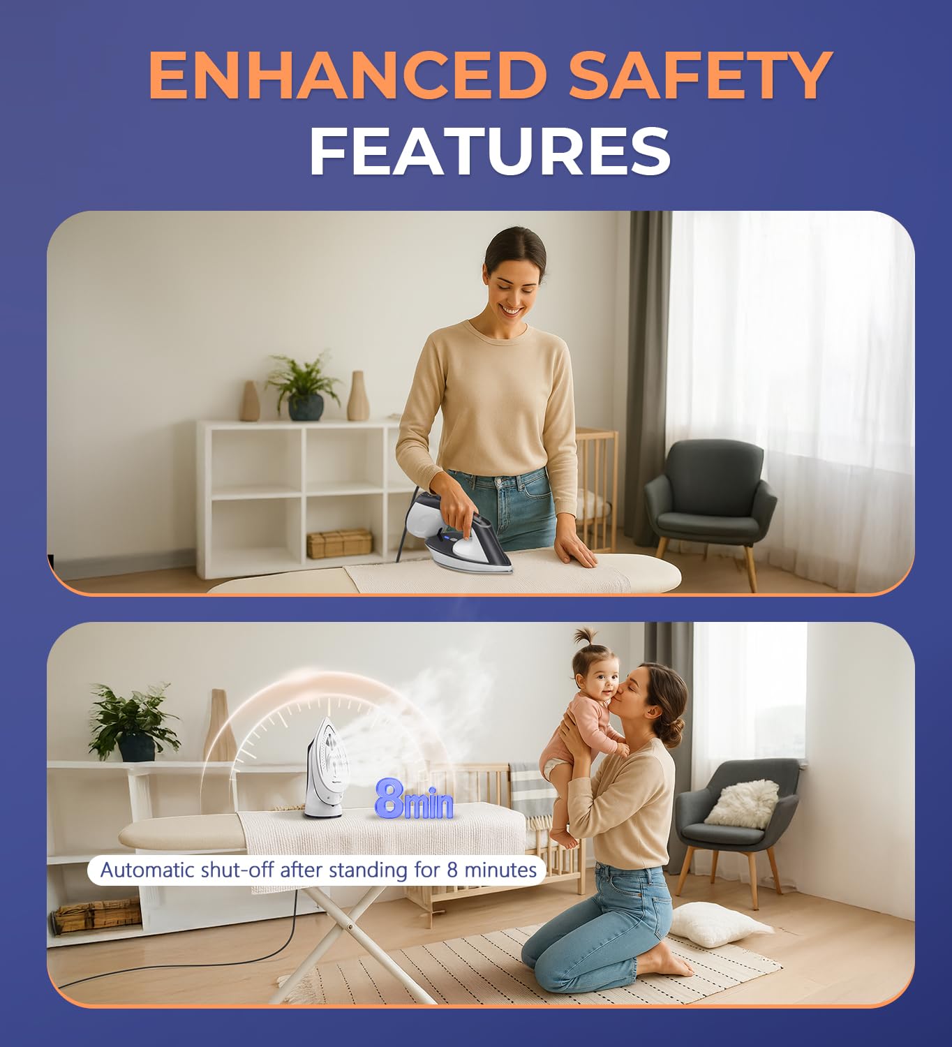 Ropilly smart temp control 140–160°C for fabrics