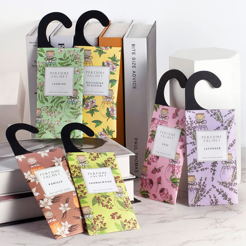 ROSE COTTAGE gardenia scent sachets refresh closets and drawers