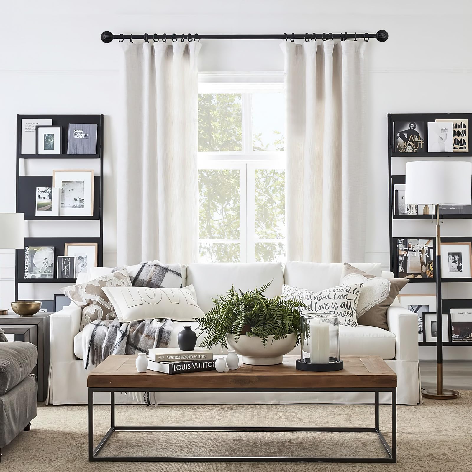 Rose Home Fashion heavy-duty curtain rod for durable drapes