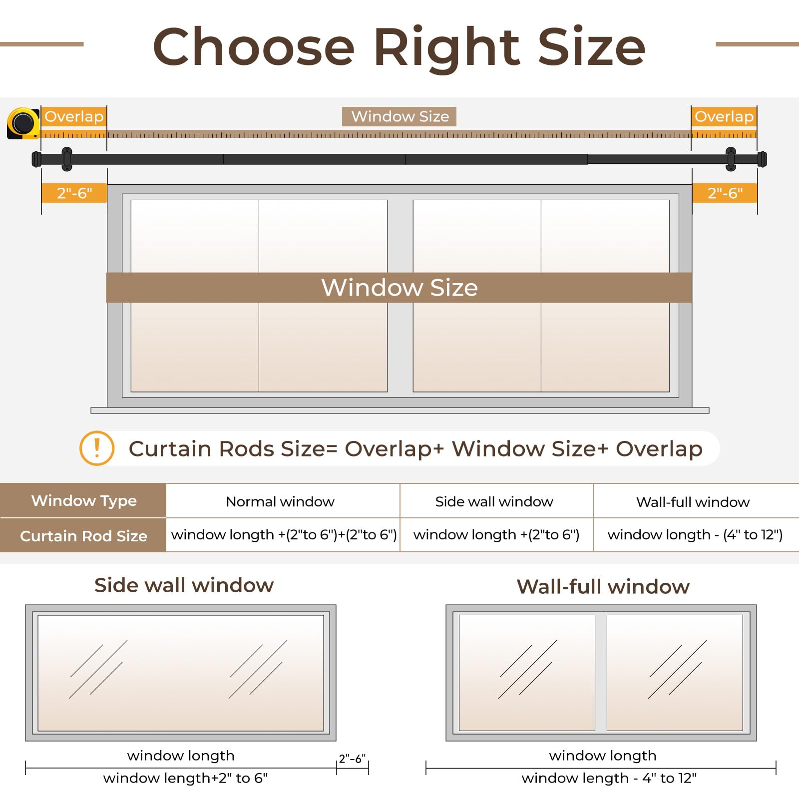 Rose Home Fashion wall and ceiling mount options for flexibility.