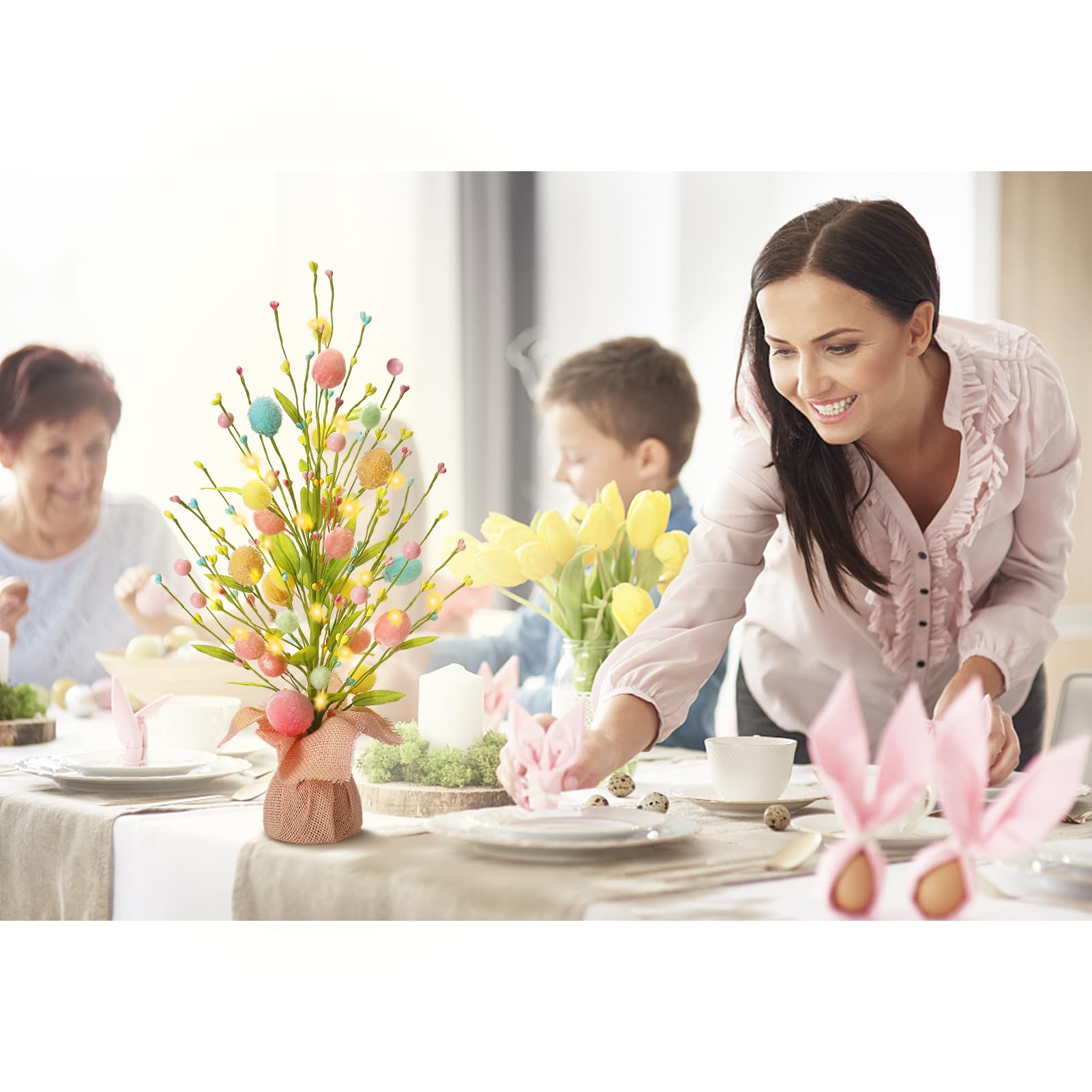 RoseCraft mini tree for Easter celebrations at home or parties.