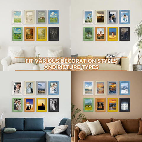 RoseEmber wall gallery frames with real glass and polished edges for clear photos.