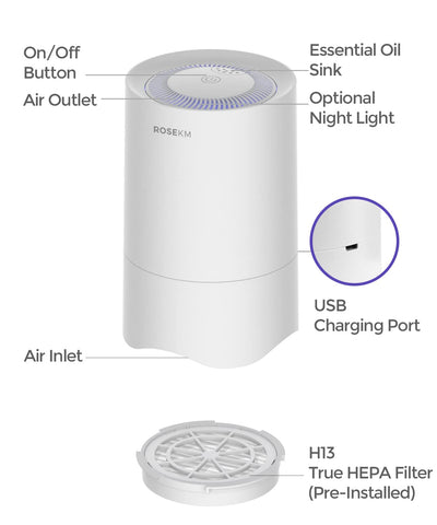Rosekm aroma pad diffuser adds subtle fragrance to spaces