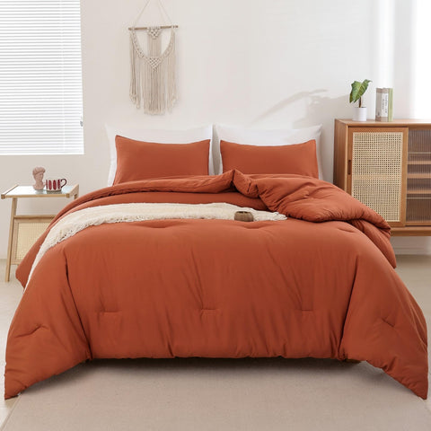 ROSGONIA comforter packaging highlights easy care and value.