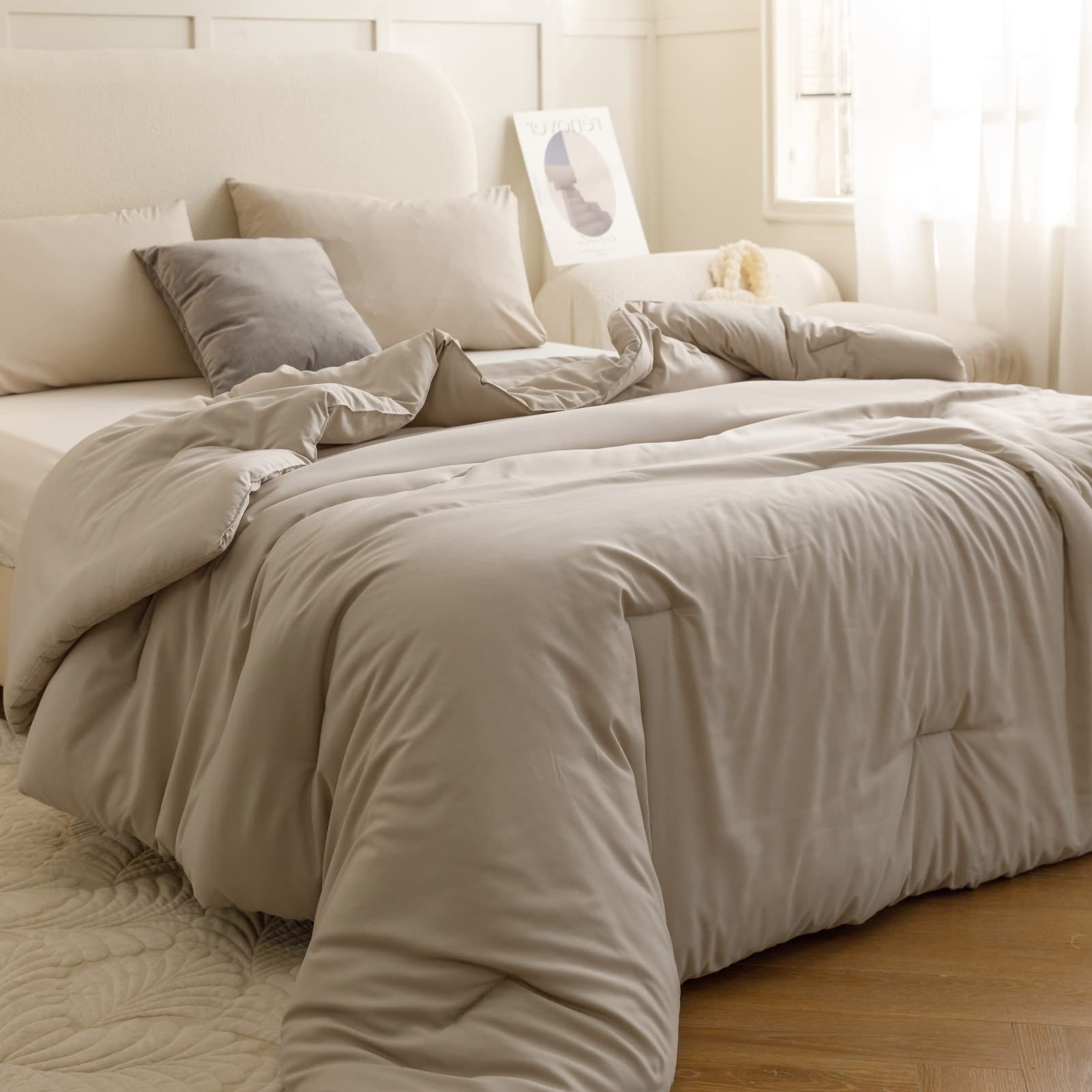 ROSGONIA gift-ready boho oatmeal set ideal for housewarmings.