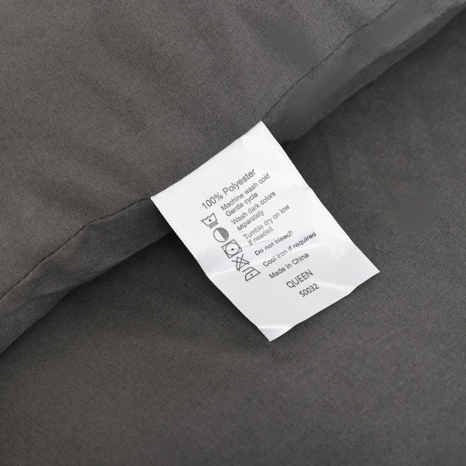 ROSGONIA bedroom scene in charcoal grey tones for a neutral look