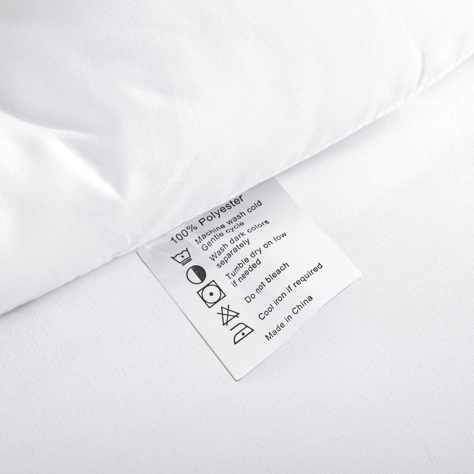 ROSGONIA white queen comforter room scene shows versatile, timeless decor.
