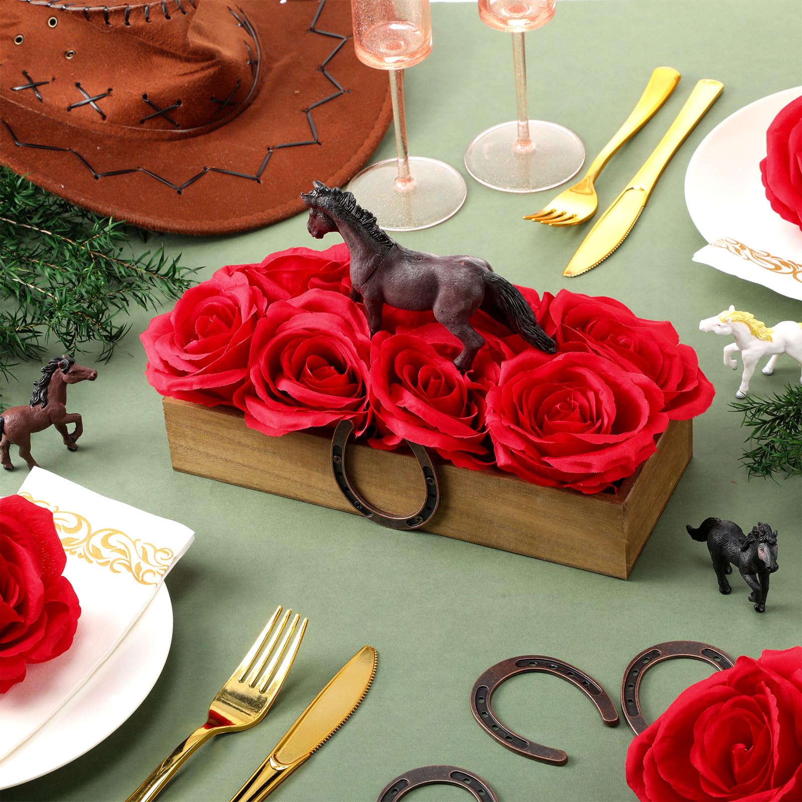 Roshtia derby day party setup for cohesive tablescape
