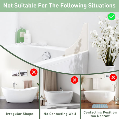 Roslim guard shown in a bathroom setup to help keep the floor dry