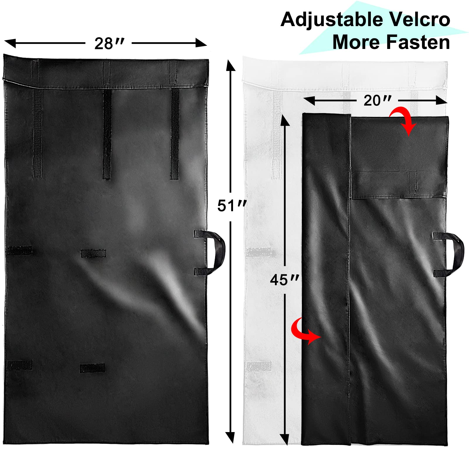 ROSROSE padded bag open with leaf inside for easy access