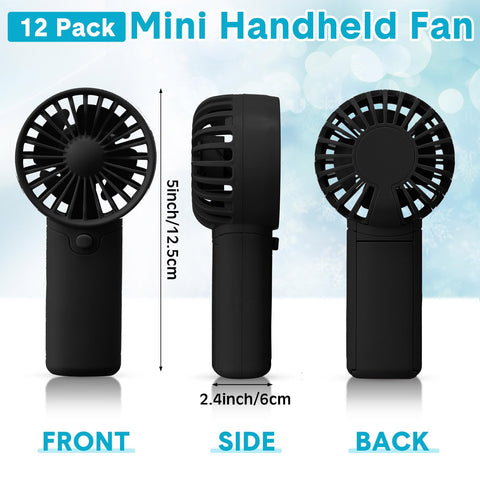 Rossesay mini handheld fan white compact design boosts personal airflow.