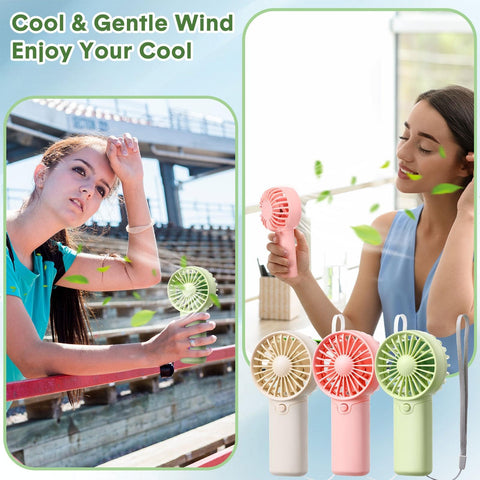 Rossesay portable personal fan case fits in pocket for easy cooling