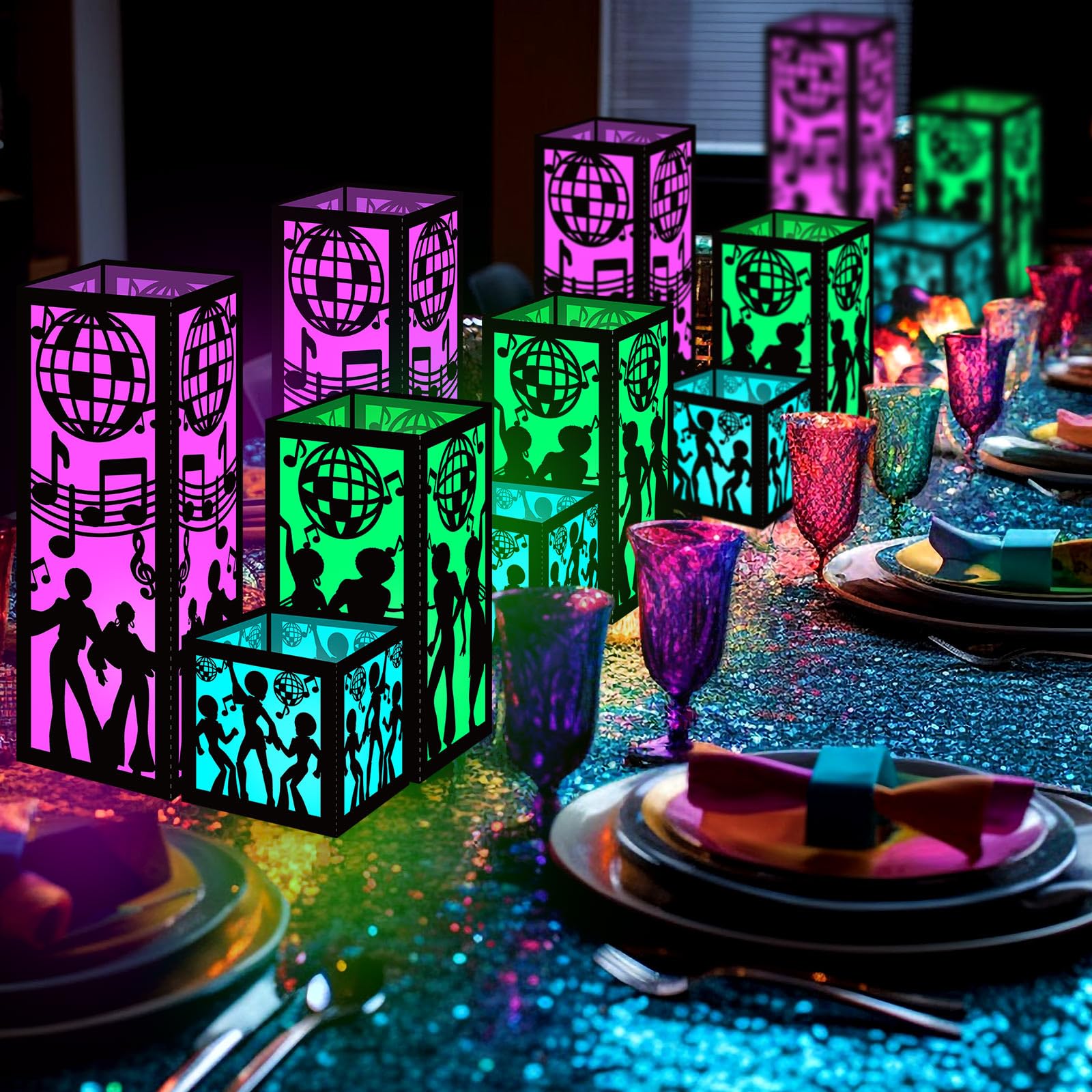 Ideal party decor for 70s and 80s themed events.