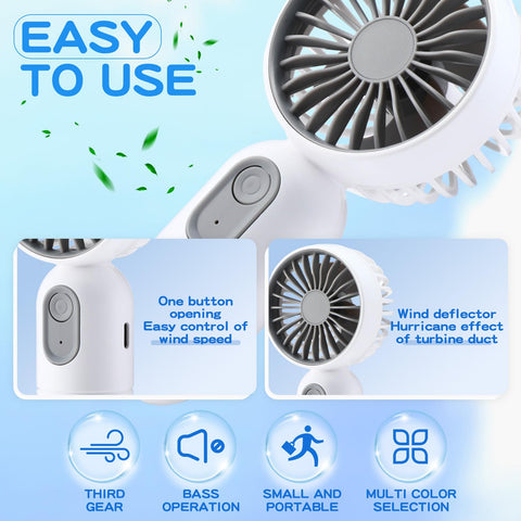 Rossesay USB rechargeable fan charging via USB for convenient power.