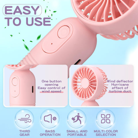 Rossesay USB rechargeable battery powering continuous cooling wherever you are
