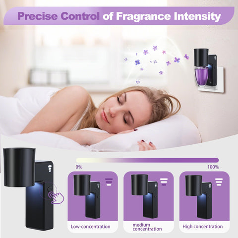 ROSEX 3-speed diffuser lets you adjust scent strength.