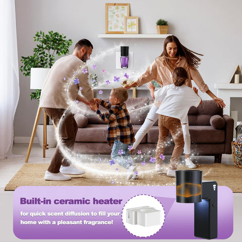 ROSEX wall plug delivers long-lasting fragrance diffusion.