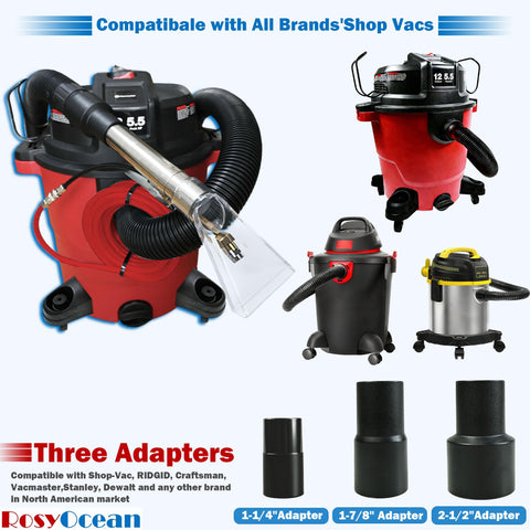 RosyOcean 1-1/4 inch adapter fits standard hoses for quick cleanups