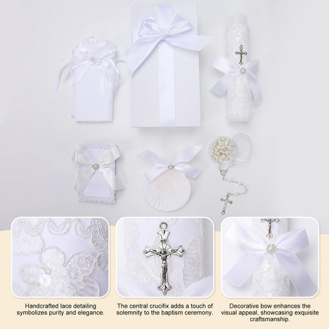 Rotel rosary and shell arranged together, symbolizing tradition and remembrance
