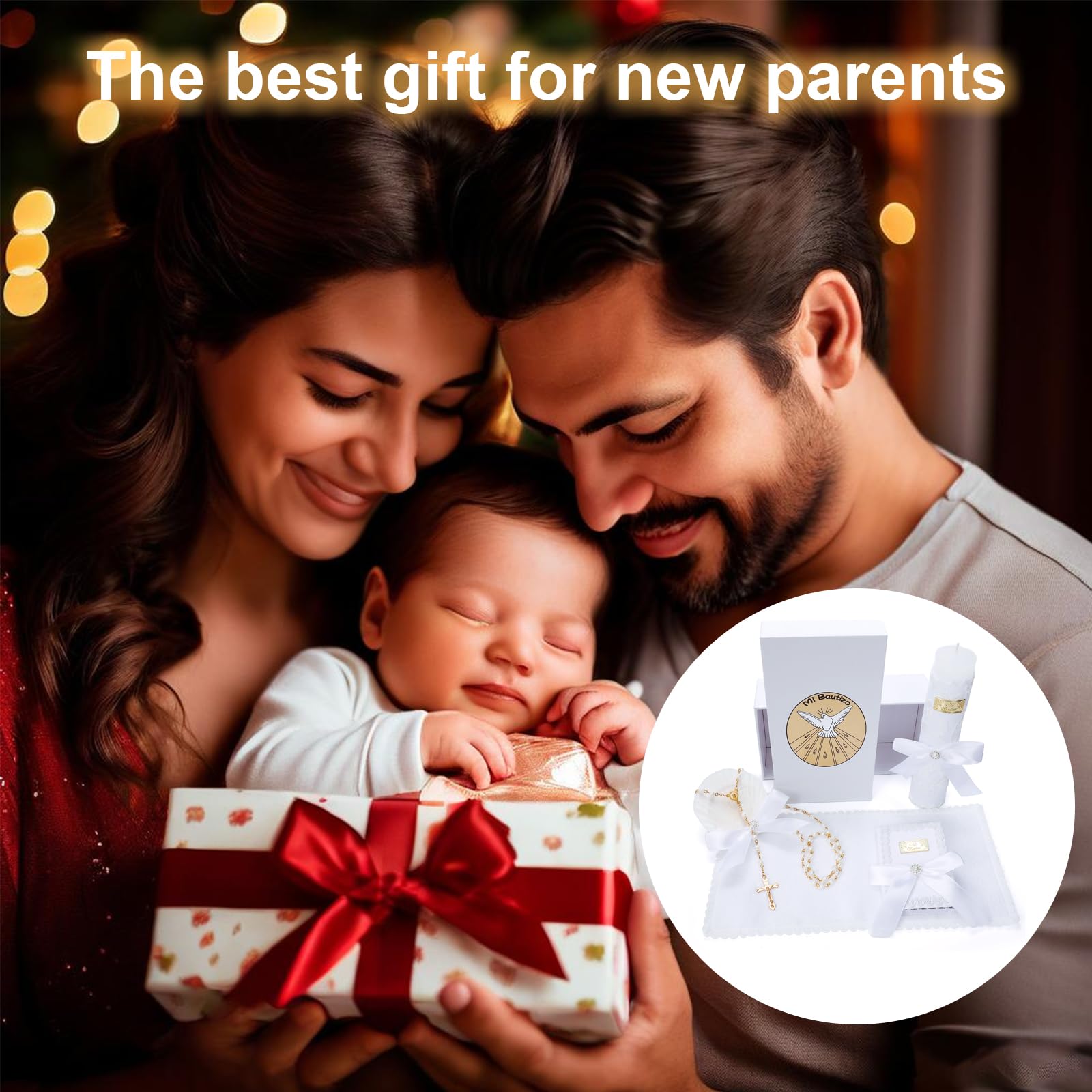 Rotel baptism set, complete christening ensemble for ceremony.