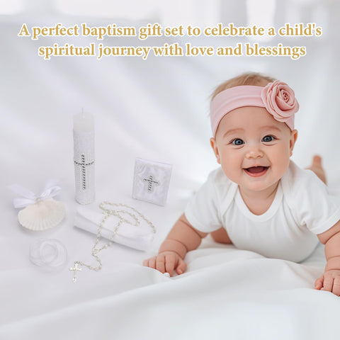 Rotel baptism set packaging complete five-piece ensemble in a single box