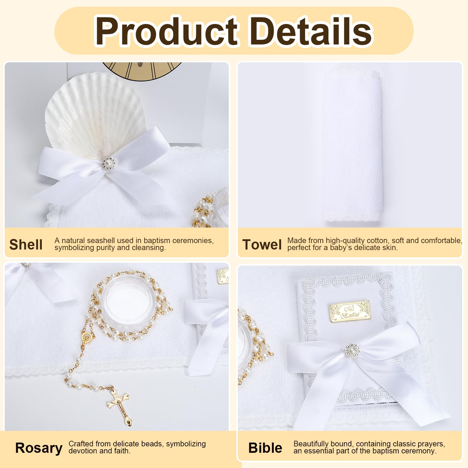 Rotel baptism shell, small keepsake for symbolic use.