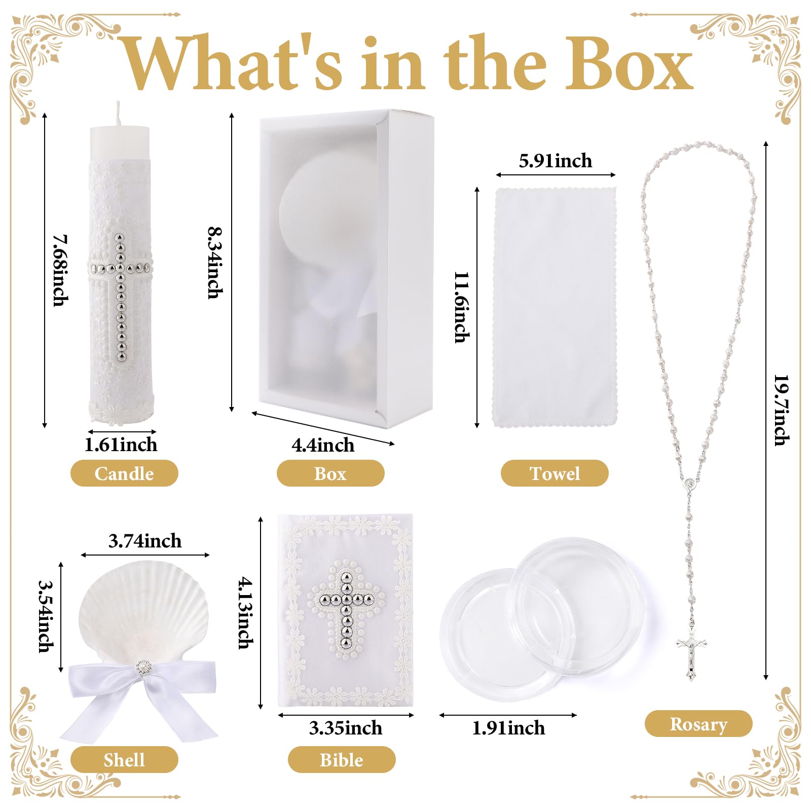 Rotel baptism towel white used for gentle ritual presentation and keepsakes
