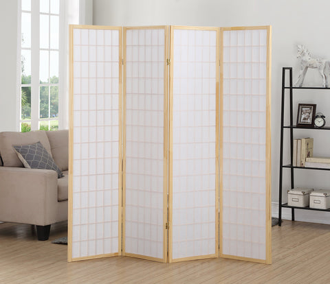 Roundhill Furniture rice paper panels provide privacy while letting light diffuse gracefully.