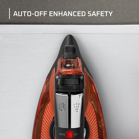 Rowenta Access Steam Iron auto-off enhances safety during use.